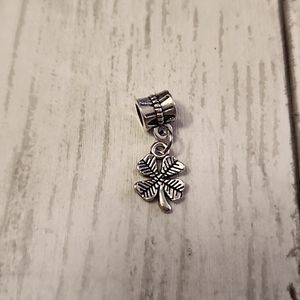 4 Leaf Clover  Charm Fits pandora  Systems